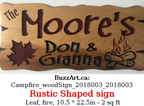 Camper Wooden Rustic Sign
